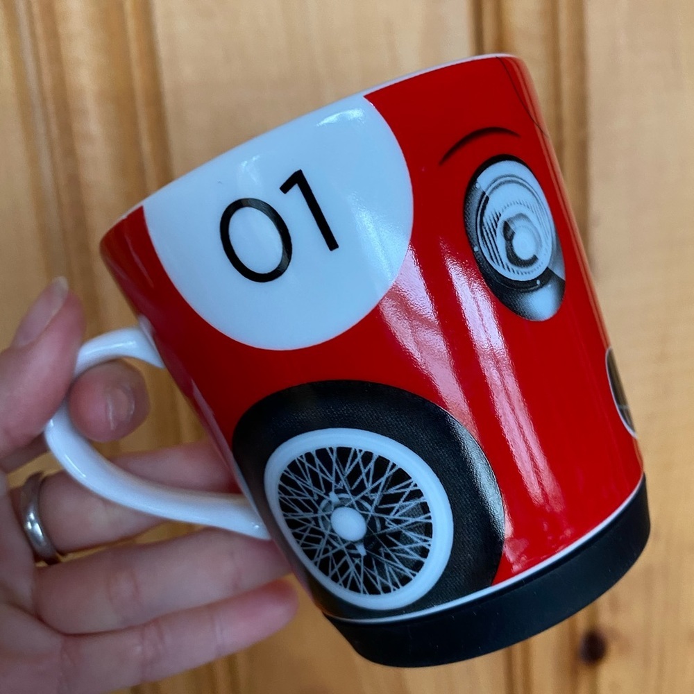 Official Ferrari Store Coffee Mug Porcelain Red Yellow Black Green Rubber Base - Picture 7 of 11